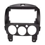 KIMISS Navigation Panel Cover丨 Double DIN Installation Dash Kit丨Navigation Panel Frame Trim ABS Dashboard Cover 2 Din Replacement for Mazda 2 2007‑2013 Car modification retrofit performance