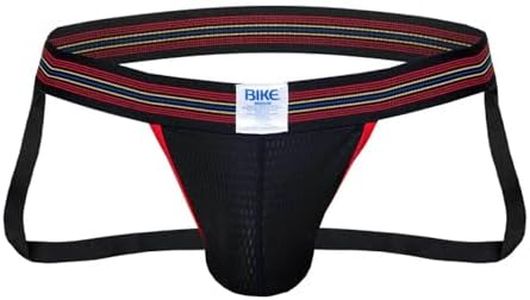 Bike Athletic Mesh Jockstrap | Breathable Mesh Pouch for Sweat Control | Durable Elastic Waistband for Superior Comfort and Fit | Iconic Since 1874 | Perfect for Athletics and Fashion Black