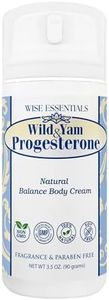 Wise Essentials Wild Yam & Progesterone Cream Bio Identical with Chaste Tree Berry for Menopausal Changes 3 oz Pump