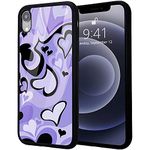 Idocolors Blue Love Heart Printed Cases for iPhone 6/6s,Painting Art Protective Case with Soft TPU BumperAluminum Hard Back Scratch Resistant Shockproof Girly Cute Cover Case for iPhone 6s