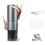 NEXT-SHINE Coffee Grinder with CNC Stainless Steel Conical Burr, Single Cup Capacity 20g, Personal Tailor Espresso Bean Mill Internal Adjustable Setting, Fully Start Kit