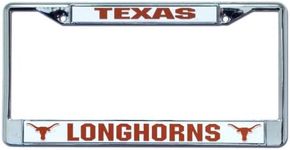 Rico Texas Longhorns Chrome License Plate Frame