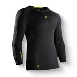 Storelli Unisex Bodyshield Light Matchday 3/4 Goalkeeper Undershirt, Black, L UK