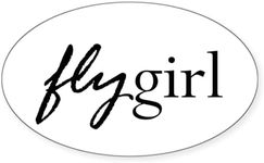 CafePress Fly Girl Oval Sticker Ova