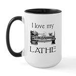 CafePress I Love My Lathe Large Mug