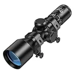 CVLIFE 3-9x40 Compact Rifle Scope Crosshair Reticle with Free Mounts for Quick Aiming