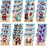 Dorgua Pirate Make-a-face Stickers,