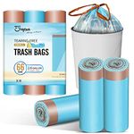 JOYEUX 2.6 Gallon Small Trash Bags, No-Tearing Drawstring Mini Garbage Bags for Bathroom Kitchen, Beachside Breeze Scent, 66 Count