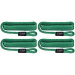 Extreme Max 3006.3372 BoatTector Solid Braid MFP Fender Line Value 4-Pack - 3/8" x 5', Forest Green