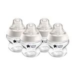 Tommee Tippee Closer To Nature Anti-Colic Baby Bottle, 5oz, Slow-Flow Breast-Like Nipple For A Natural Latch, Anti-Colic Valve, Pack Of 4