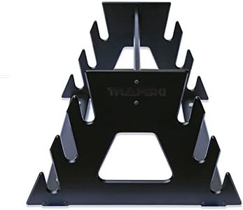 TRAPSKI All Mountain Ski and Snowboard Mobile Rack | Marine Grade HDPE Plastic | UV Protected | Premium Strap Included | 3 Year Warranty | Made in The USA | Veteran Owned Business… (Black, Six Pack)