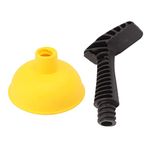 HOKZYHOUSE Mini Plunger Powerful Slip Proof Handle Efficient Small Drain Plunger for Toilet Bathtub Sink(Type 2)