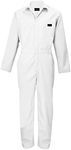 ACTIVE UNIFORMS Overall Workwear Men Long Sleeve Coveralls, White (Medium)