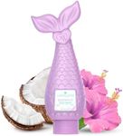 Glimmer Wish Mermaid Kids Body Wash, Gentle Cleanser and Moisturizing Sulfate Free Body Wash, Skin Care for Kids, Tropical Beach Scent, 12 Fl Oz