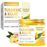 Kojic Acid and Turmeric Cleansing Pads, Turmeric Kojic Acid Pads, Turmeric Cleansing Pads, Deep Clean Pores, Nourishing & Firming the Skin