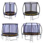 Kanga 10ft Premium Trampoline with Safety Enclosure, Net, Ladder and Anchor Kit (10ft)