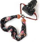 Alled Camera Neck Shoulder Belt Strap, Chevron Scarf Vintage Print Soft Coloful Camera Straps for Women/Men for DSLR/SLR