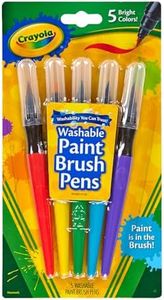 Crayola Paint Brush Pens 5 Washable Classic Colours, Painting, Artist, Art Supplies