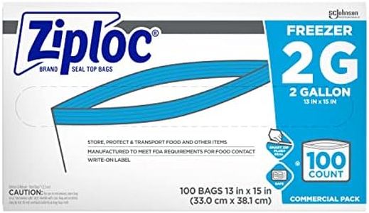 Ziploc Freezer bag, 2 gallon, 100 ct