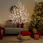 Lightshare Lighted Gypsophila Tree 6FT 176 LED Artificial Baby Breath Flowers with Lights for Wedding Home Christmas Holiday Decoration (Gypsophila Tree)