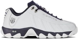 K-Swiss Men's ST329 CMF Sneaker, White/Peacoat/White, 10.5 M