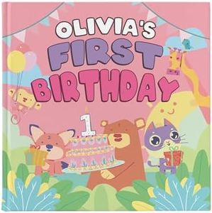 My First Birthday - Girls First Birthday Gift - Personalized Children's Book
