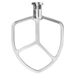 Flat Beater for KitchenAid 5-6 Quart Bowl-Lift Stand Mixer, Stainless Steel Paddle Attachment for KitchenAid, Replacement KitchenAid Mixer Attachments