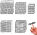 20PCS Window Screen Repair Patches Kit, Self Adhesive Screen Door Mesh Repair Fiberglass Window Repair Kit for Repairing Screen Windows Doors Tents Nets, (Gray, 5 Styles)