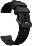 Hijiawee Compatible with Casio MDV-106-1AV / MTP-VD01 Watch Bands, 22mm Soft Silicone Quickly Release Replacement Strap Wristbands for Casio MDV106 Series (Black)