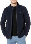 Tommy Hilfiger Men's Classic Zip Front Polar Fleece Jacket, Navy, X-Large