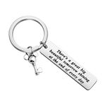 Lywjyb Birdgot Tomorrowland Gift Motivational Quote Gift There's A Great Big Beautiful Tomorrow Shining Keychain (beautiful tomorrow disney ky CA)