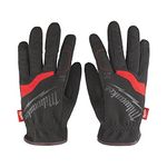 Milwaukee Unisex Milwaukee 48229712 Free Flex Gloves Large Size 9 , BLACK, S Pack of 2 UK