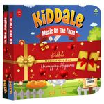 Kiddale Pack of 2 Musical Rhymes Book| 16 Farm and 16 Wild Animal Nursery Rhymes|28 Sounds Each |Interactive Touch n Play Sound Book|Best Gift with Musical Learning for 1-3 Years|Sing Along Books