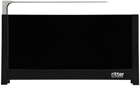 ritter volcano 5 Long Slot Toasters with Bun Attachment, Extra Slim, Made in Germany, Black