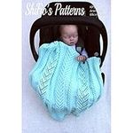 Knitting Pattern for Babies Blanket, Baby Afghan Knitting Pattern, Car Seat Blanket Knitting Pattern, Baby Blanket Knitting Pattern, Aran Yarn Pattern, KP582