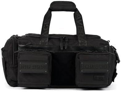WOLFpak 30L Perfect Duffle Bag (Nightshade) Tactical Gym Bag Hardshell Base 1000D Waterproof Travel Carry On with Shoe Compartment, Dual Cup Holders, Laptop Sleeve & Molle Straps