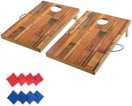 TIANNBU Solid Wood Waterproof Cornhole Set – Two 2'x4' Regulation Size Cornhole Boards, 8 Cornhole Toss Bags, Perfect for Backyard Outdoor Indoor Family Party Wedding