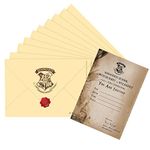 MCSID RAZZ Harry Potter Party Invitations Card With Envelopes (10 Count) Invitations | Official Licensed By Warner Bros, Usa, Birthday