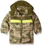 iXtreme Baby Boys Infant Camo Puffer W/Rubber Patch, Olive, 12M