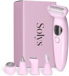 SmoothShave Razor Light Pink for Women & Men – Waterproof Cordless Electric Razor & Bikini Trimmer – Rechargeable Body Shaver for Legs, Underarms, Arms & Bikini Line – No Bumps, Cuts, or Irritation