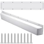 Spiareal Edge Dock Bumpers Straight Marine Boat Bumpers for Docking UV Resistant Boat Dock Fenders for Docking, Preventing Dent and Scratch, White (59.84 Inches/ 152 cm)