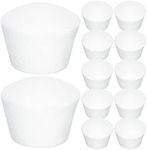 STOBOK 20pcs Foam Cupcake Fake Dummy Cupcakes Polystyrene Foam Dummy Cake Model Fake Cake Dummy Muffin Cupcake Decorating Practice Models for Wedding Display Window Decorating