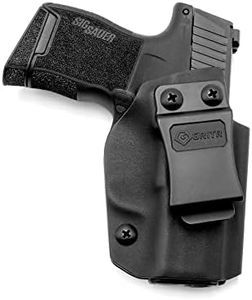 GRITR IWB Kydex Right Hand Gun Holster Compatible with Sig Sauer P365 (P365SAS/P365X/P365XL) with 1.5" Belt Clip, Open Bottom, Optic Cut, Adjustable Retention