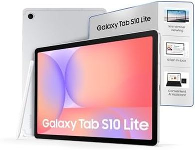 Samsung Galaxy Tab S10 Lite with AI, S Pen in-Box, 27.7 cm (10.9 Inch) Display, Object Eraser, 90Hz Refresh Rate, Pre Loaded Pro Apps, IP42 Rating, 6GB RAM, 128GB Storage, Wi-Fi Tablet, Silver