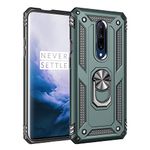 OnePlus 7 Pro Case Military Protection with Built-in 360 Rotation Kickstand Support Car Magnetic Holder for OnePlus 7 Pro 6.67" Jade