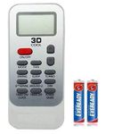 ANM Remote Compatible for Whirlpool 3D Auto AC - DG11J1-34 3D (Exactly Same Remote Will ONLY Work) - with Complementary Batteries