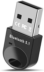 Bluetooth USB 5.1, Adaptador Bluetooth para PC, Bluetooth USB Dongle Transmisor y Receptor para Ordenador, Portatil, Ratón, Teclado, Altavoz, Compatible con Windows 7/10/11