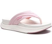 ONCAI Orthopedic Flip Flops Women with Arch Support Ladies Orthotic Recovery Sandals Comfortable Plantar Fasciitis Slip On Walking Sandal for Womans Indoor Outdoot Casual Summer PinkWhite Size 11