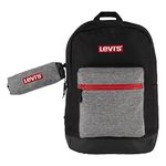 Levi's Unisex's Batwing Backpack, Black/Grey, One Size