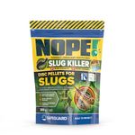 NOPE! Slug Killer Pellets for Gardens 500 m2 Coverage | Max-Strength, Rainfast & Mould-Resistant | 300g | Save Veg, Fruits & Plants | Approved for Organic Gardens
